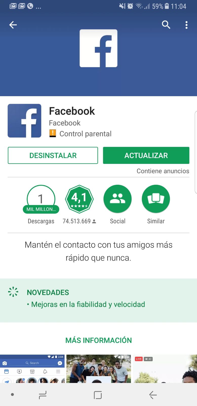 Iniciar sesión en Facebook, entrar o crear cuenta en 