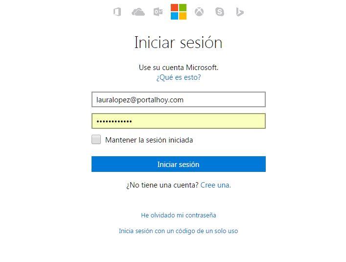 Restaurar contraseña Hotmail