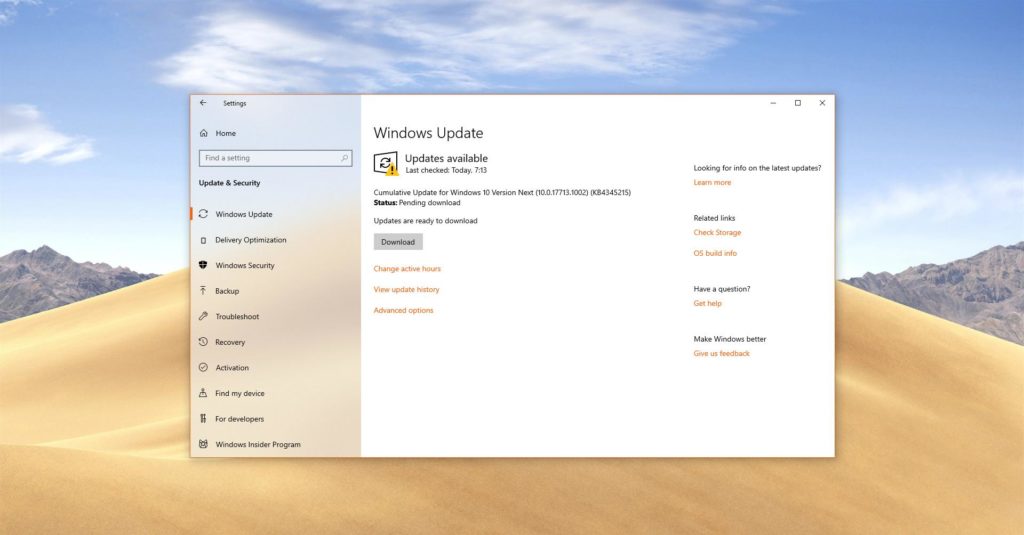 Windows 10 Tiene Una Nueva Actualización Acumulativa 3076